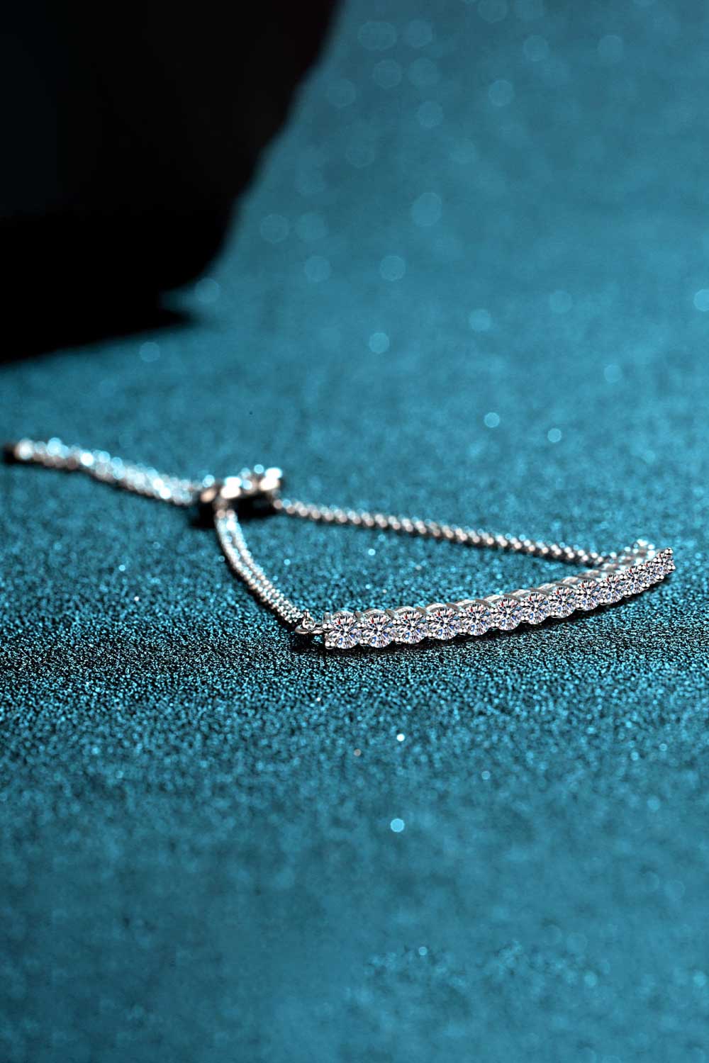 Adored Moissanite Sterling Silver Bracelet 