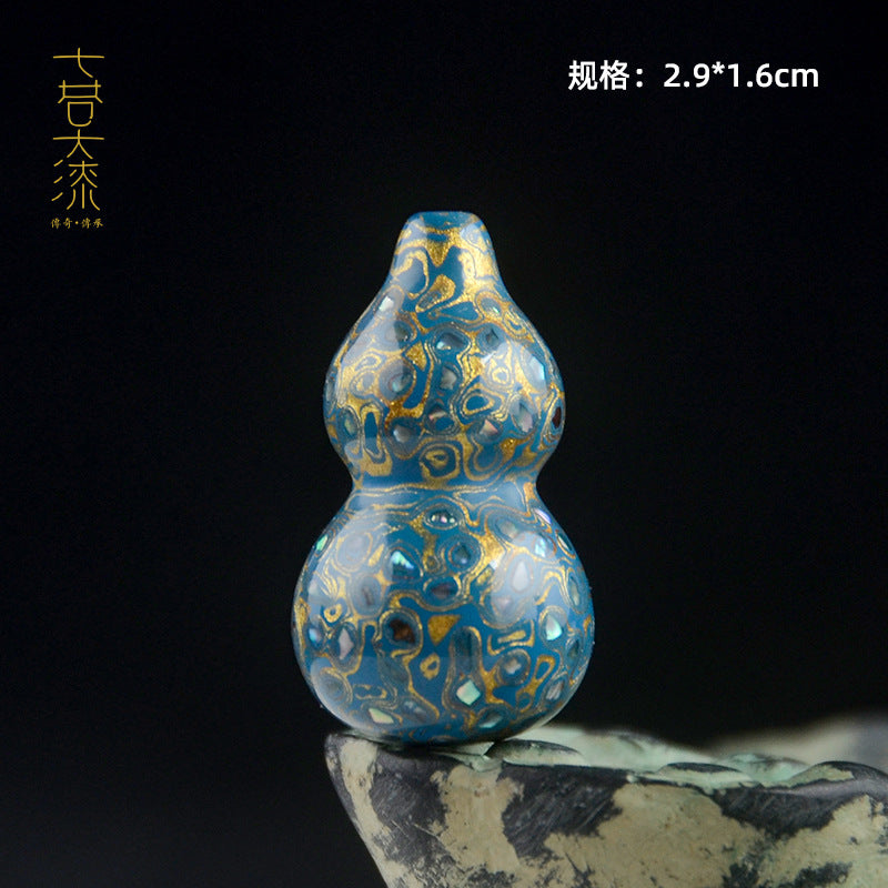 Large Paint Tibet Beads Special-shaped Beads Screw Buddha Beads Fuzhou Lacquerware Handmade Non-heritage