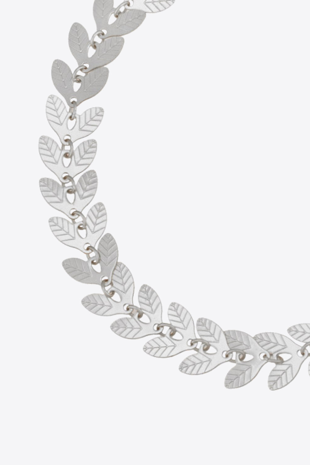 925 Sterling Silver Leaf Necklace 