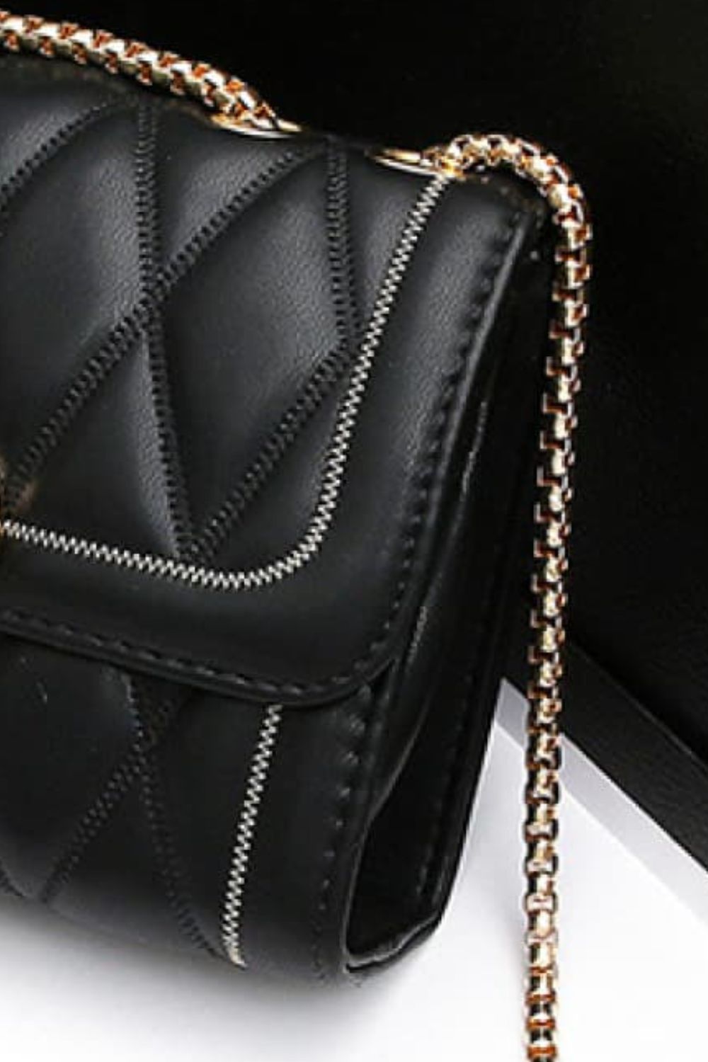 Heart Buckle PU Leather Crossbody Bag 