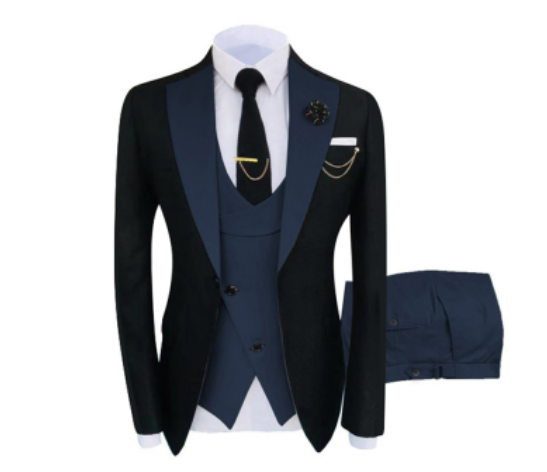 Men's Three-Piece Business Casual Suit 