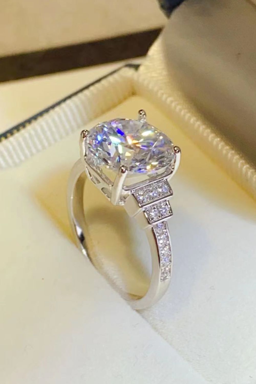 5 Carat Moissanite 925 Sterling Silver Ring 