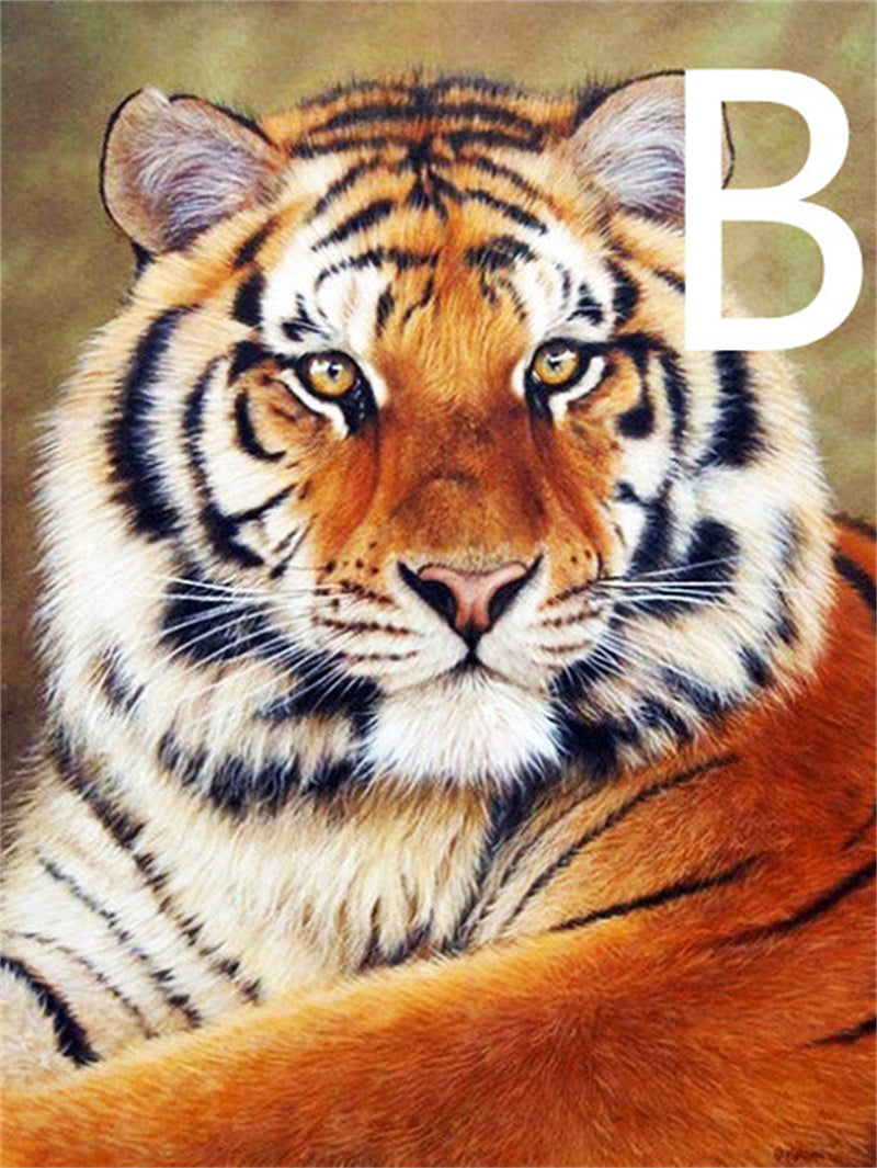 5D DIY Diamond Painting Tiger Square Round Embroidery