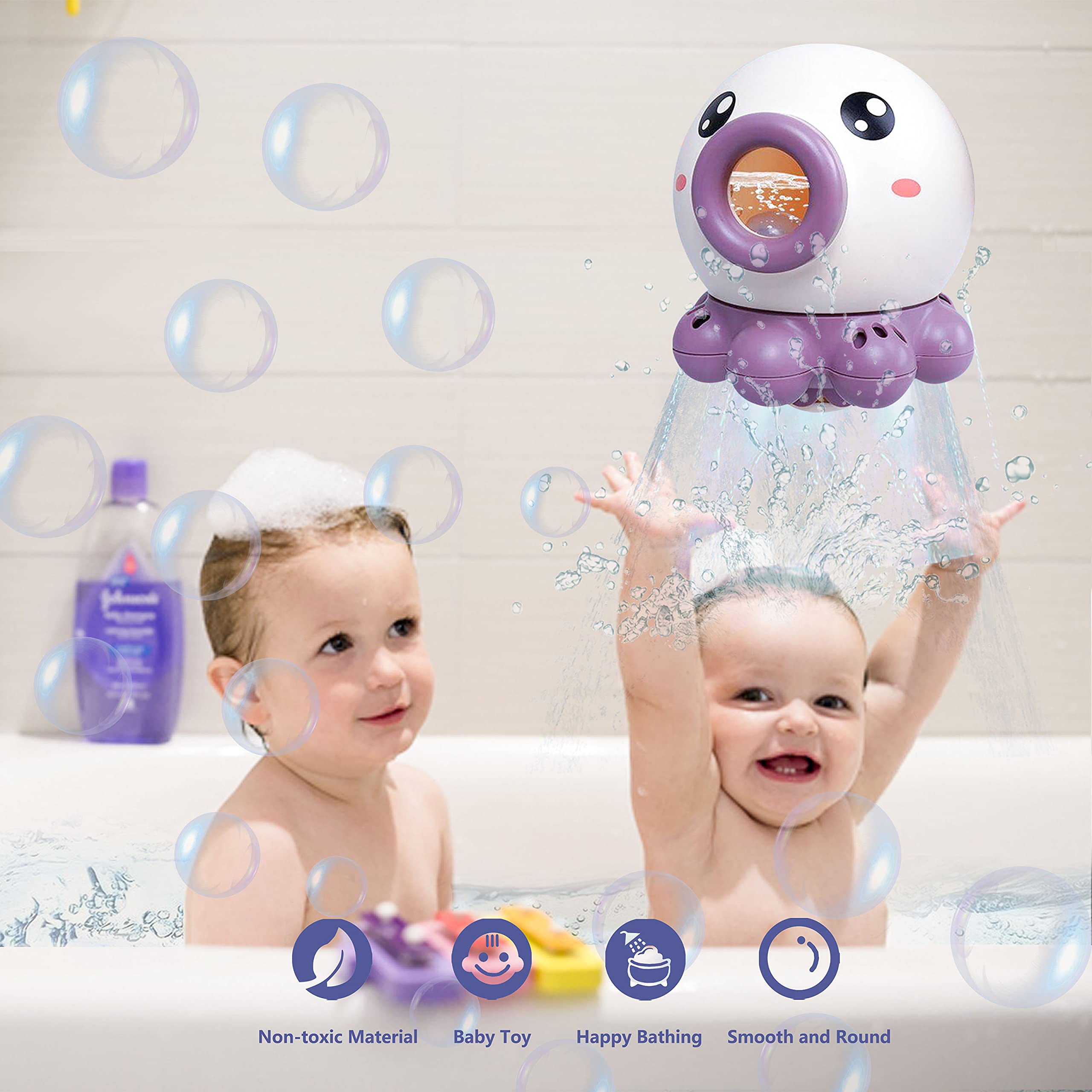 Octopus Fountain Bath Toy - Summer Water Fun for Kids 