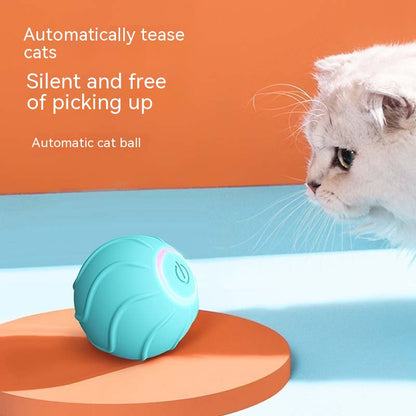 Smart Cat Toys Rolling Ball Pet Cat Owner Interactive Pets Toys Automatic Bouncing Ball USB Self Hi Teasing Kittens Jumping Ball 