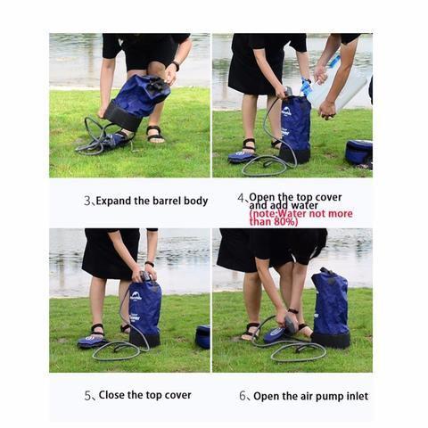 Outdoor Shower Bag Camping Folding Shower 