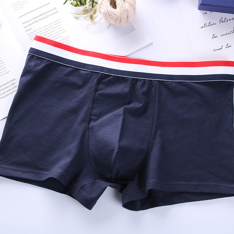 Pure cotton men's boxer breathable shorts 