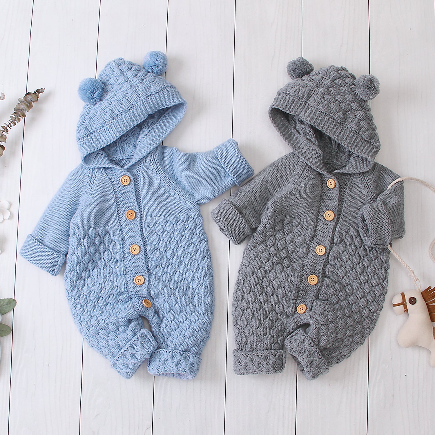 Knitted Baby Jumpsuit 