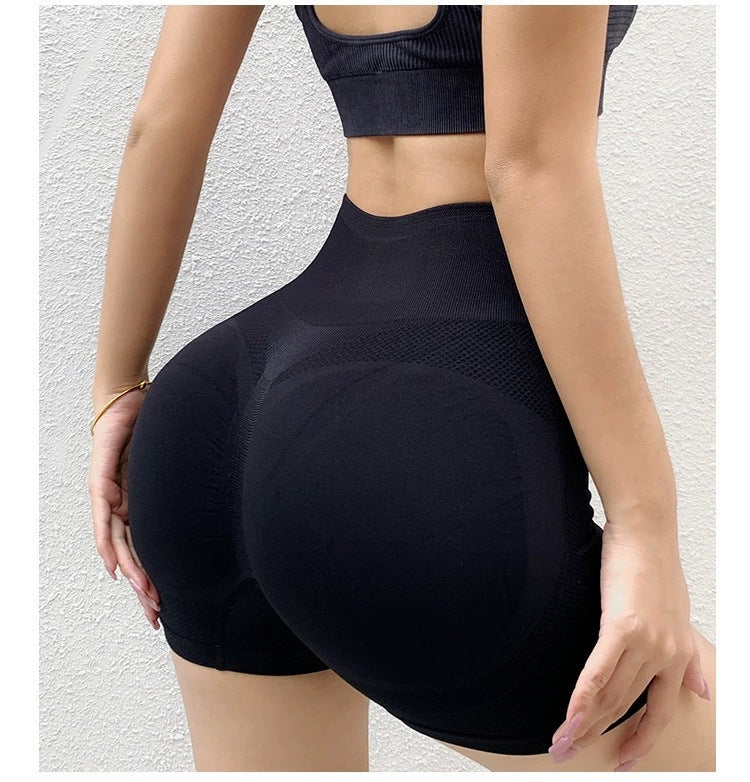 Fitness Yoga Shorts Pants Butt Lifting Seamless Leggings Women Gym 