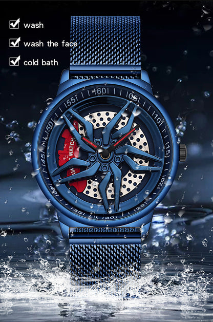 Rotating Cool Personality Wheel Watch Waterproof