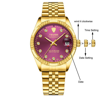 Automatic Rhinestone Decoration Men's Watch