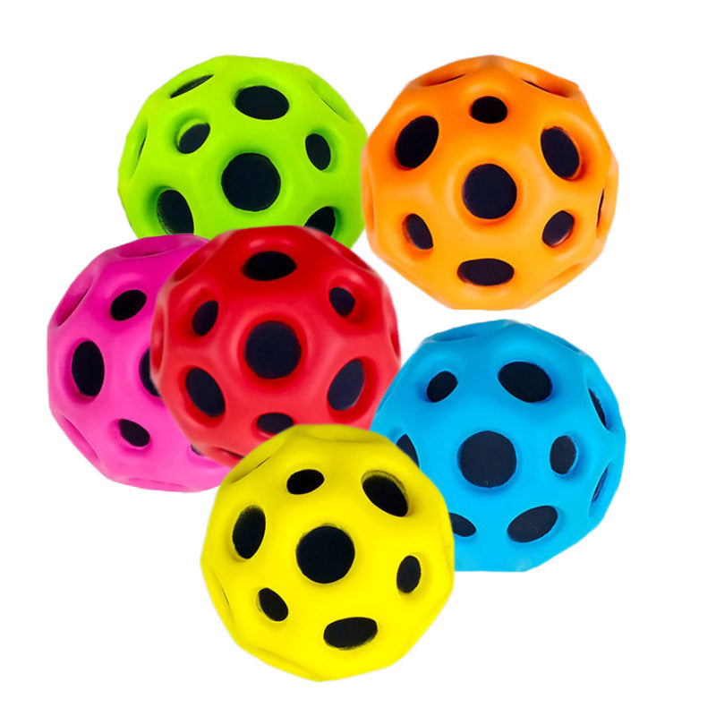 Moon Shape Porous Bouncy Ball - Soft and Anti-fall 