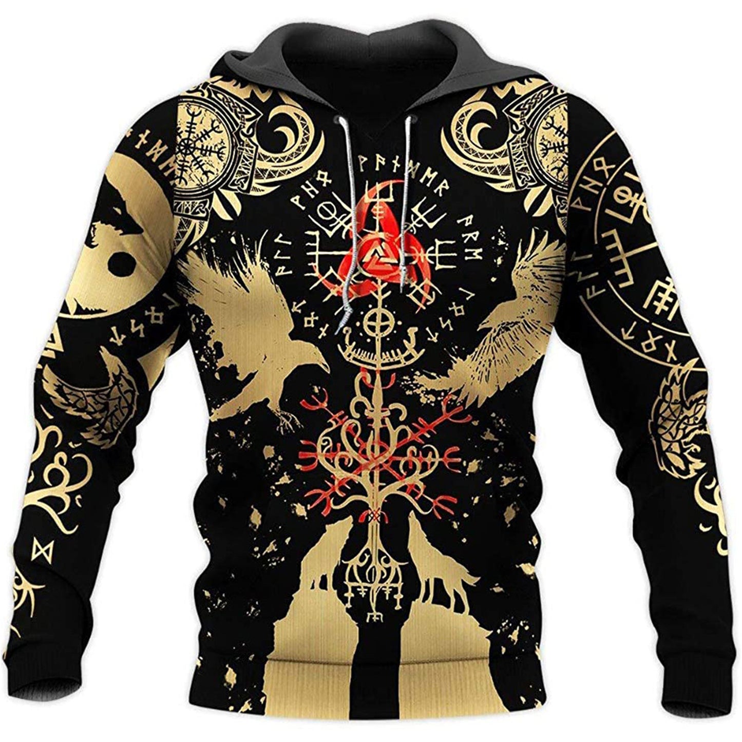 Viking 3D Digital Printing Sweatshirt Jacket