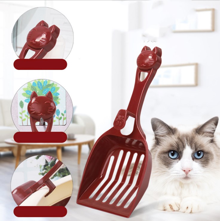 Plastic cat litter shovel cat head cat shovels 