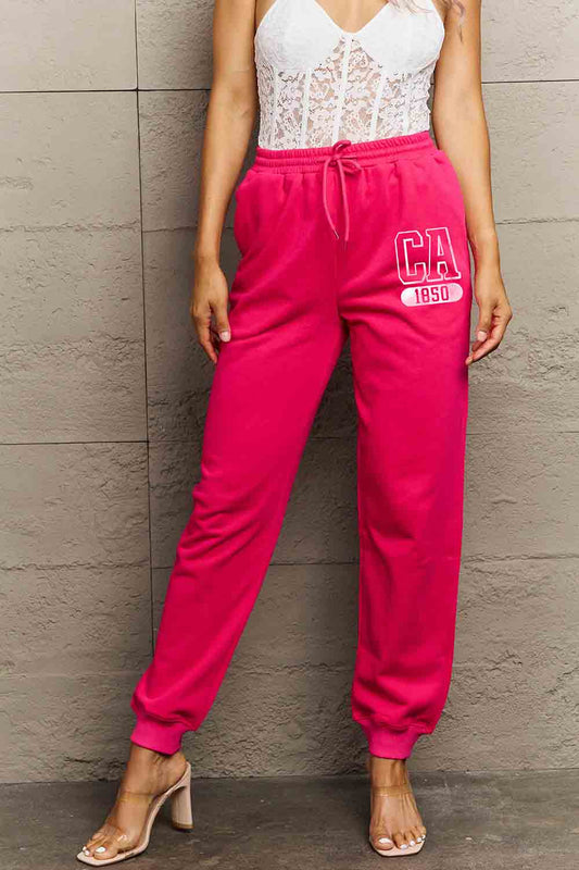 Simply Love Simply Love Full Size CA 1850 Graphic Joggers 