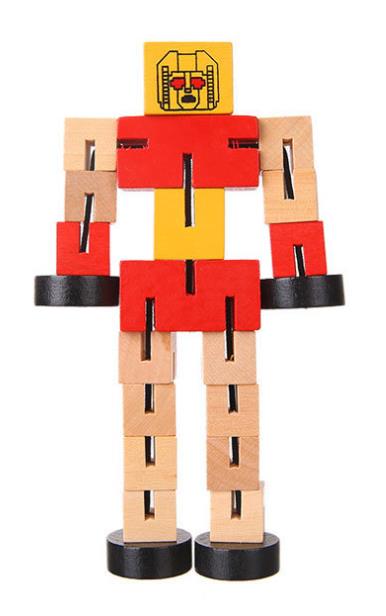 wooden robot toys