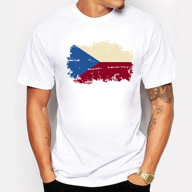 National Flag Mens T Shirts Short Sleeve 