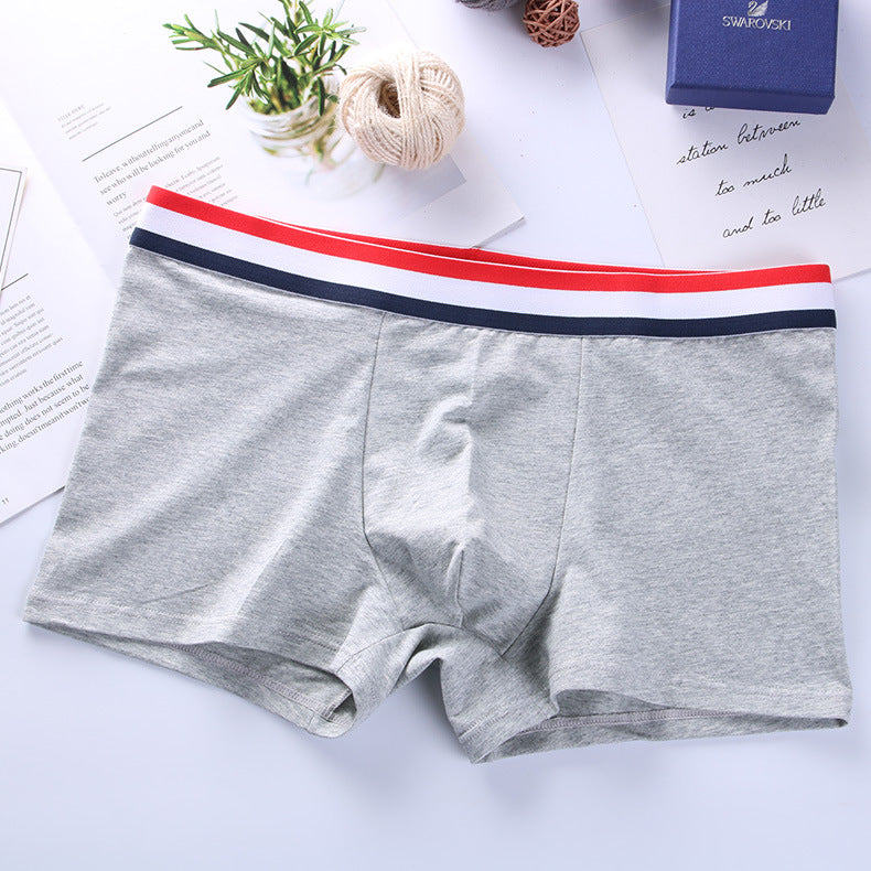 Pure cotton men's boxer breathable shorts 