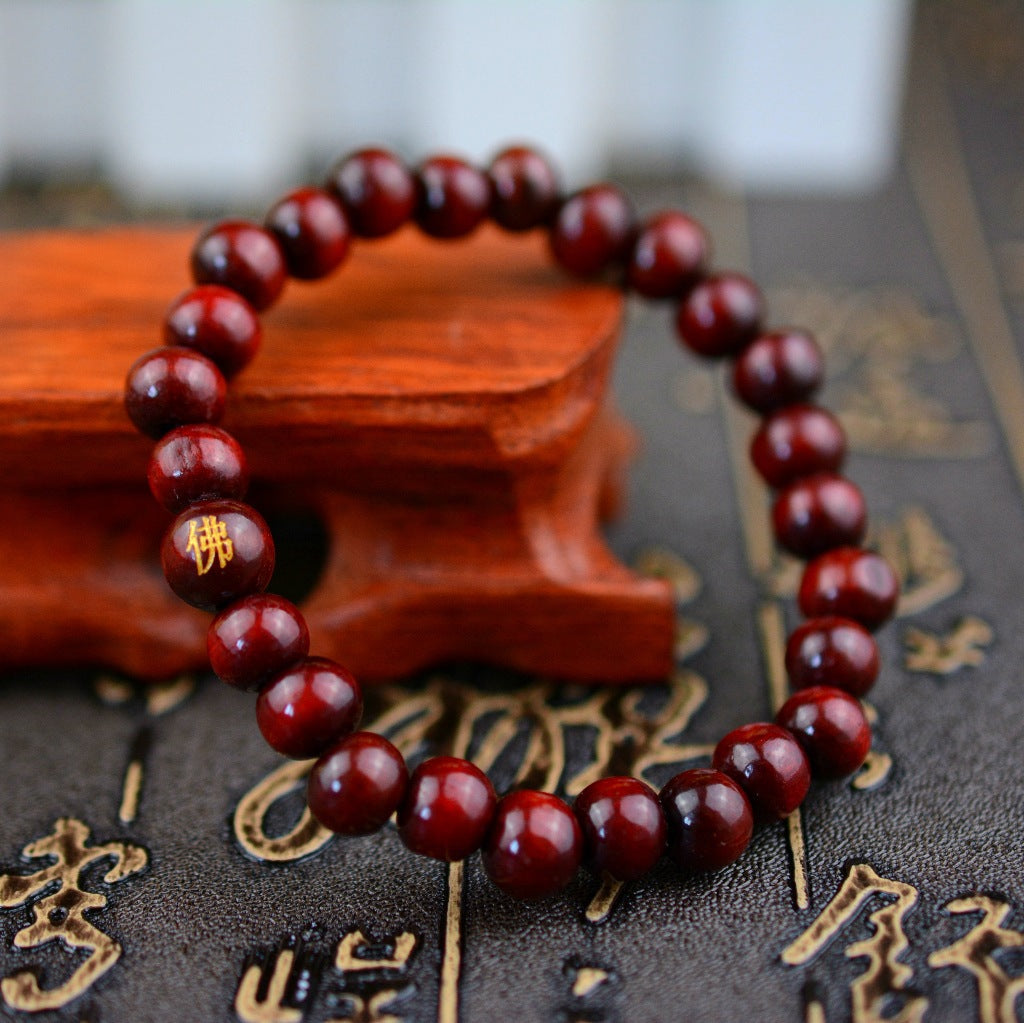 Wooden Bead 8MM Buddha Bead Bracelet