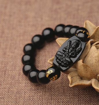 Buddha Obsidian Bracelet