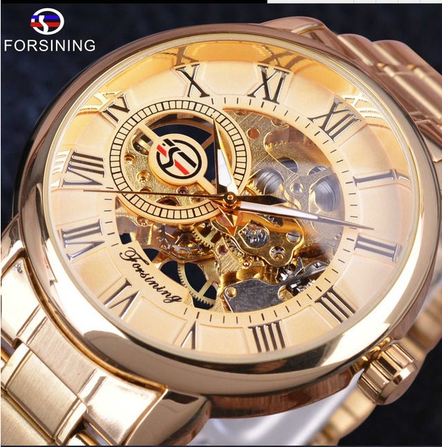 On Behalf Of A Foreign Hot  Hollow Men S Genuine Colored Optional Mechanical Watch