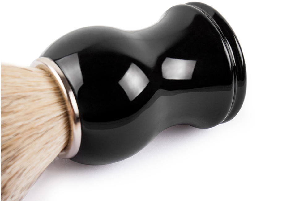 Black men's shaving foam brush 