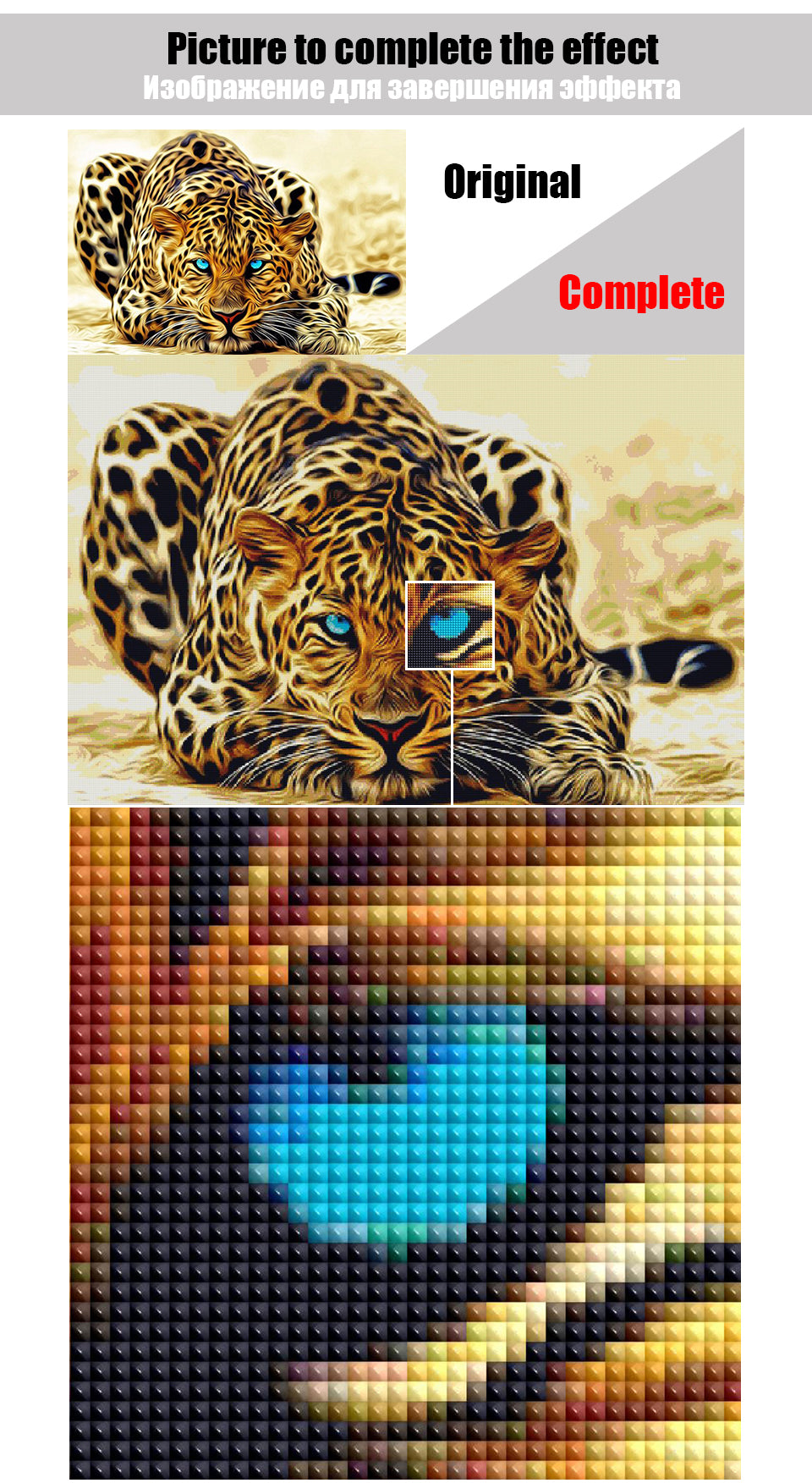 Diamond Painting Cross St Itch Kit Diamond Embroidery Home Decor Tiger Head