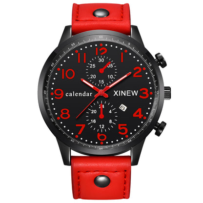 XINEW belt's foreign trade business calendar quartz speed sold through micro business on behalf of a men's Watch