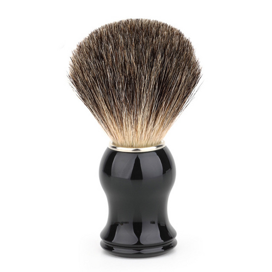 Black men's shaving foam brush 