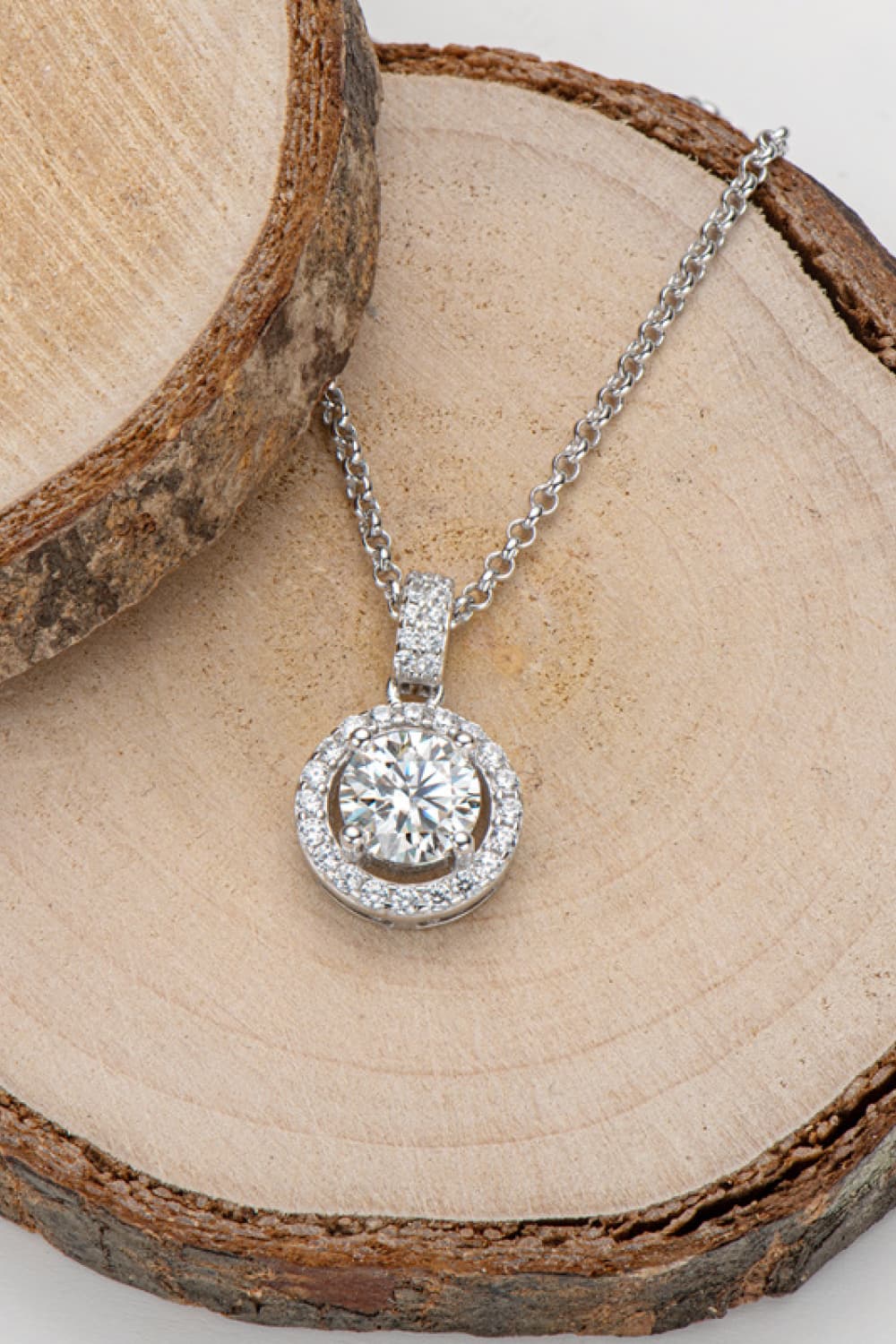 Zircon Pendant 925 Sterling Silver Necklace 