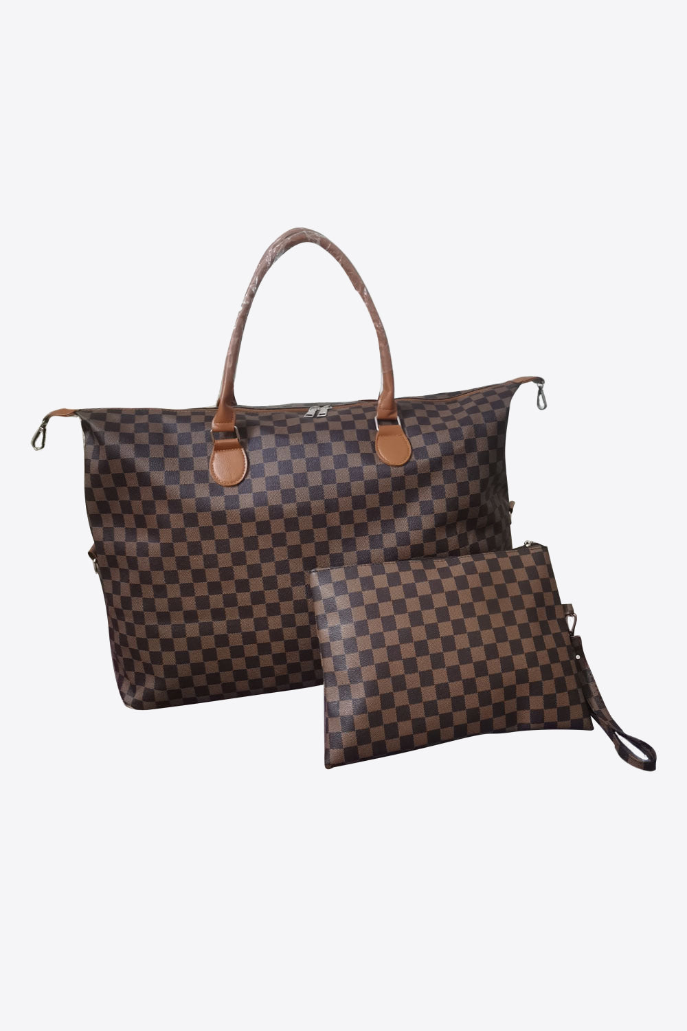 Checkered Two-Piece Bag Set - Babbazon bag