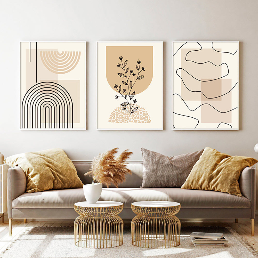 Leaf Landscape Canvas Paintings Nordic Posters And Printed Murals