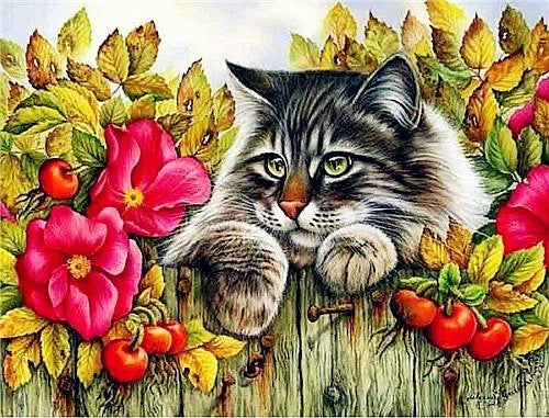 Cat Diamond Painting Animal Rhinestone Diamond Embroidery