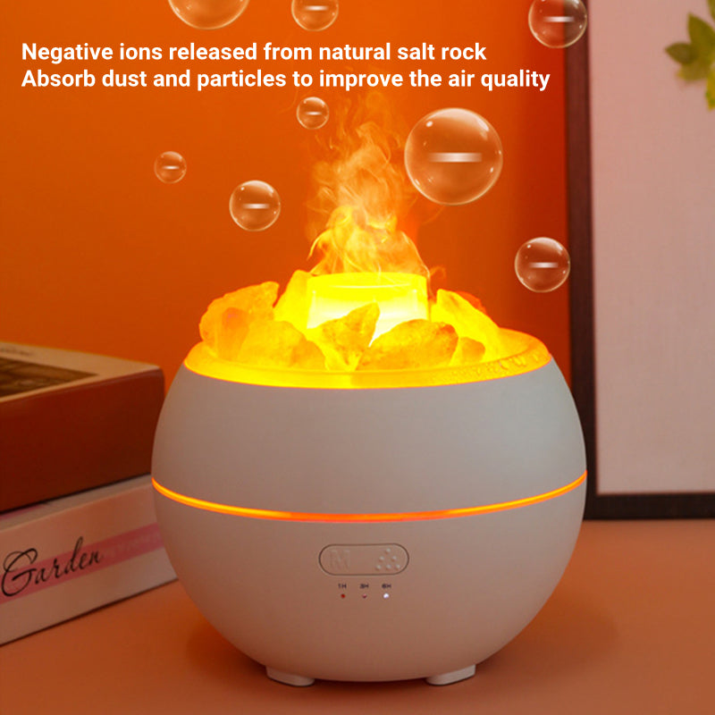 Salt Stone Simulation Flame Aromatherapy Machine