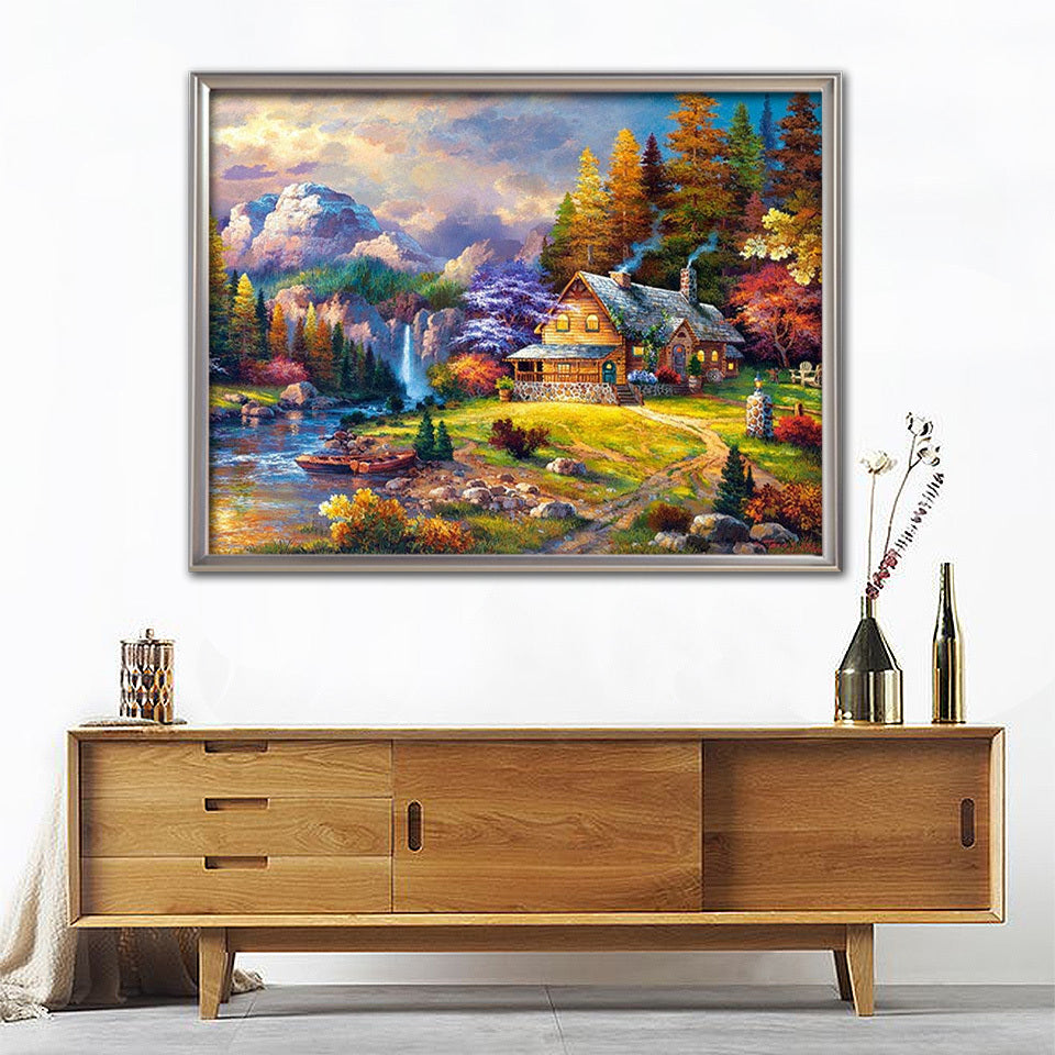 Home Decoration Landscape Diamond Painting Cross