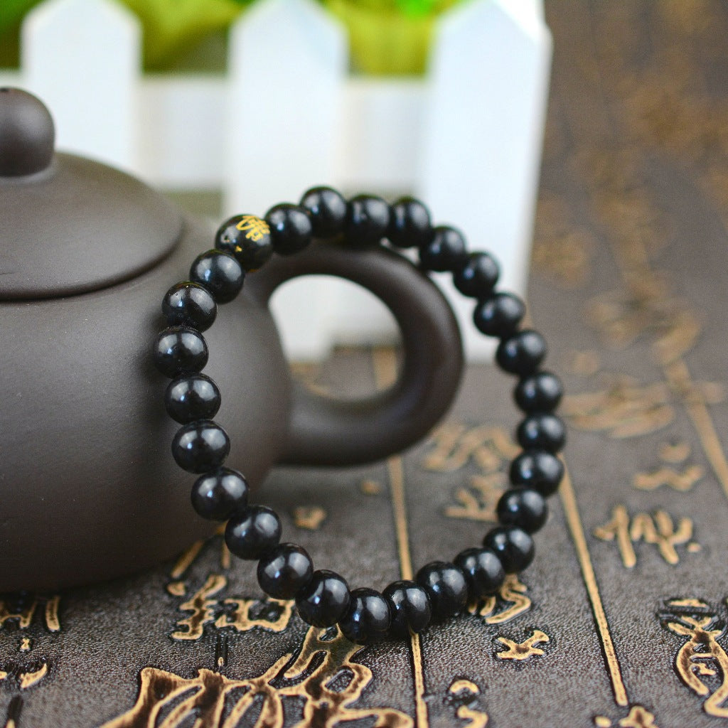 Wooden Bead 8MM Buddha Bead Bracelet