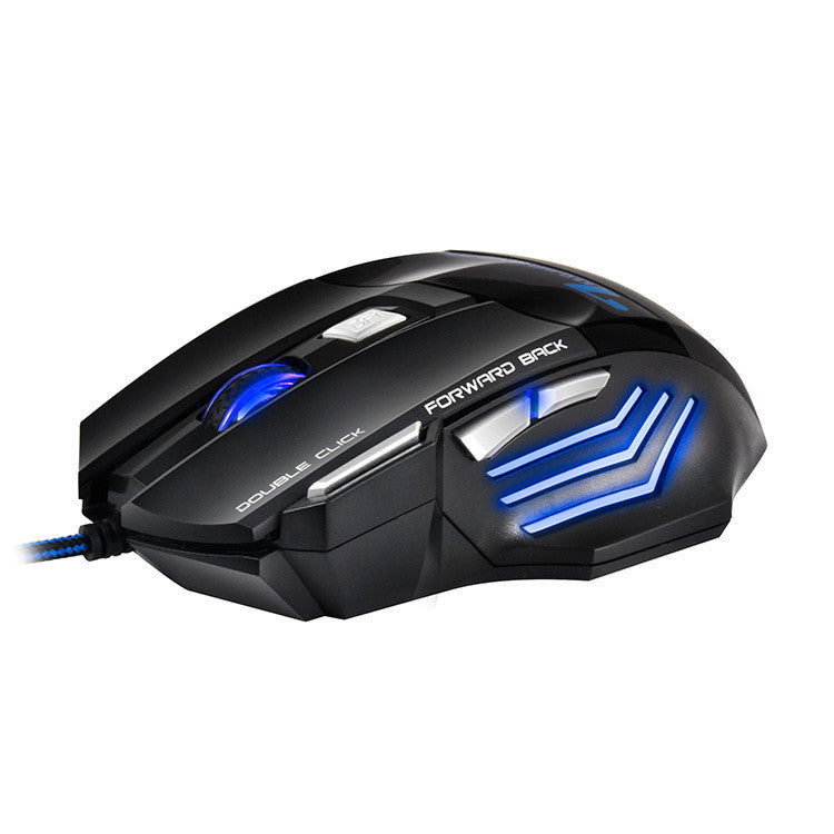 Pure Color Colorful Breathing Light Gaming Mouse