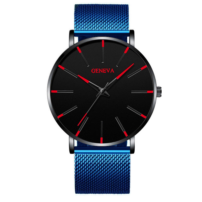 Ultra-thin mesh belt quartz watch