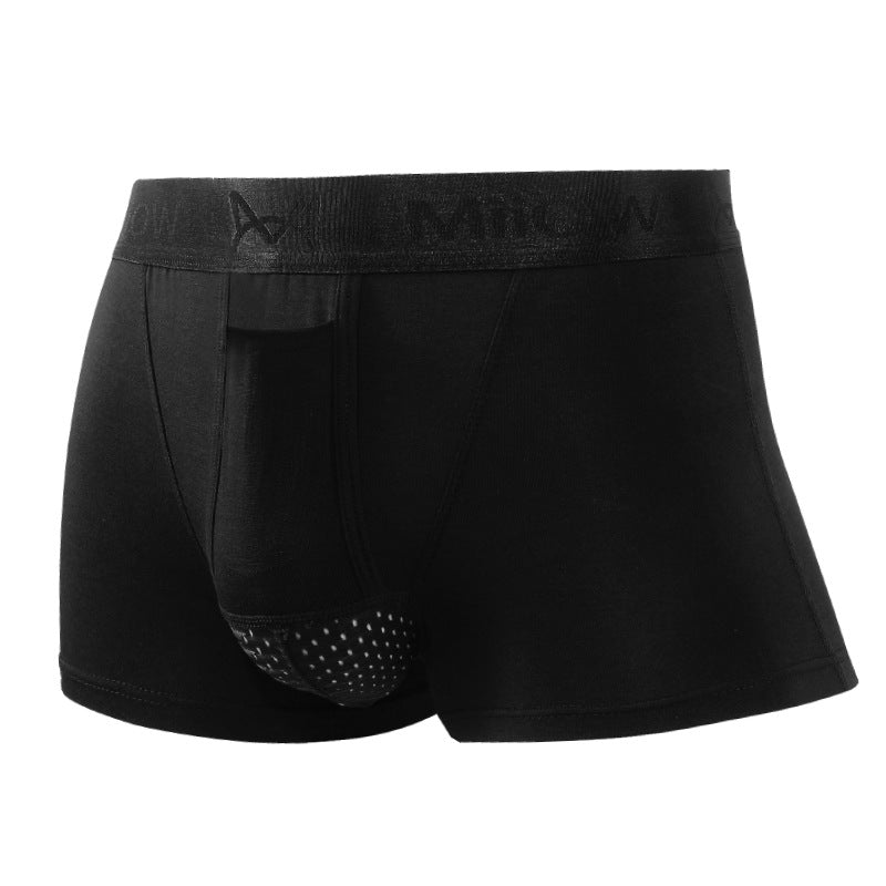 Men's Modal Breathable Solid Color Boxer Shorts