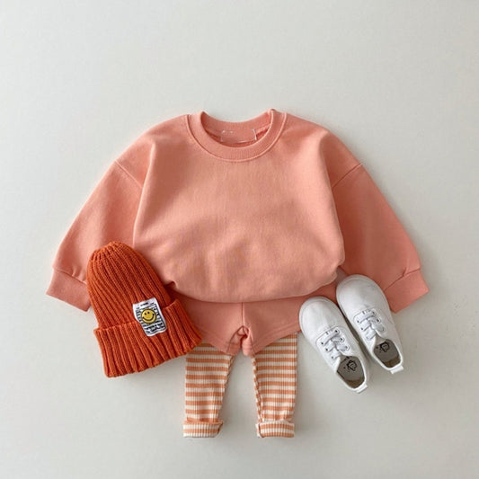 Two-piece Baby Casual Candy Color Sweatpants