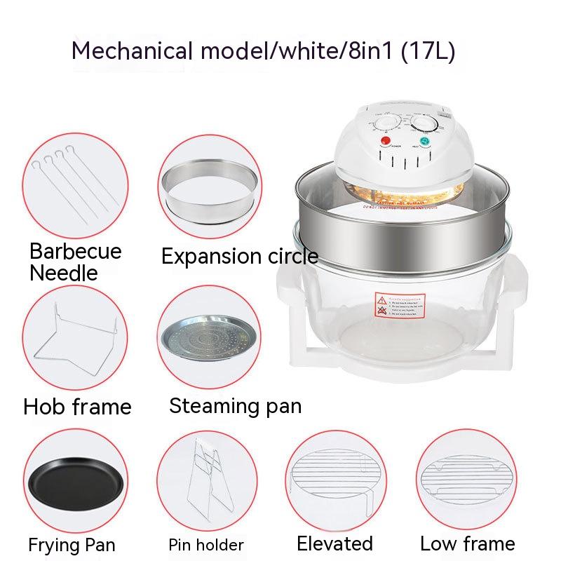 Glass Visual Air Fryer Convection Oven 