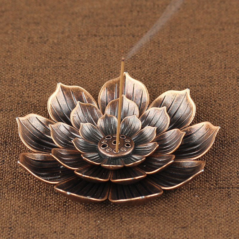 Zinc Alloy Lotus Incense Stick