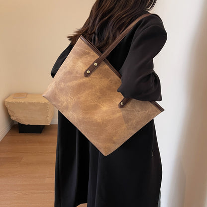 PU Leather Tote Bag 