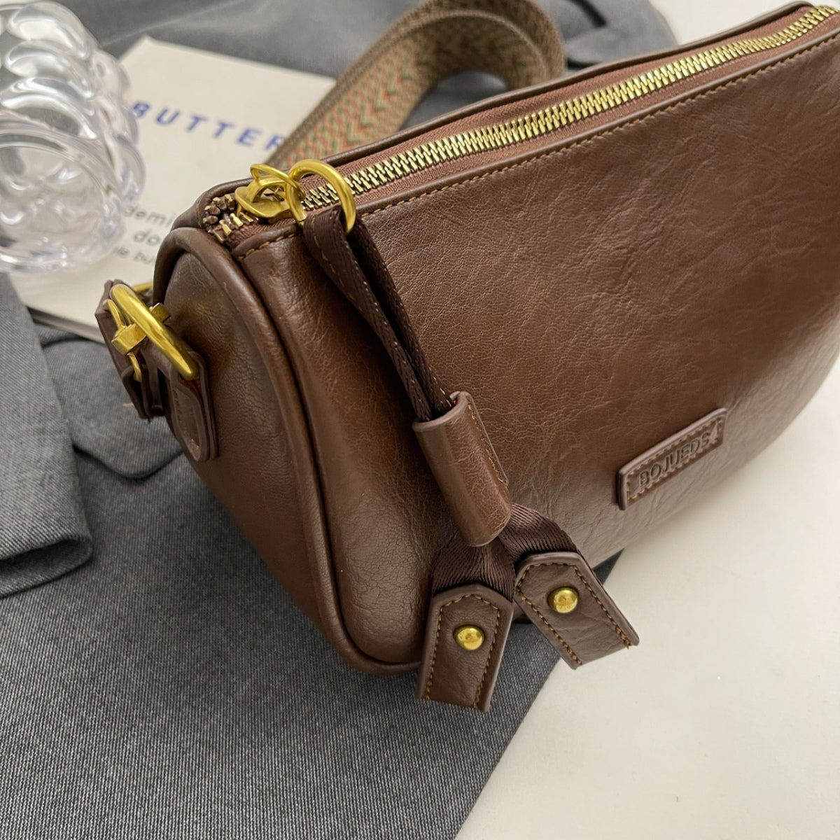 PU Leather Shoulder Bag 