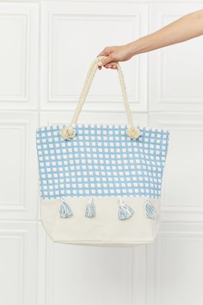 Justin Taylor Picnic Date Tassel Tote Bag 