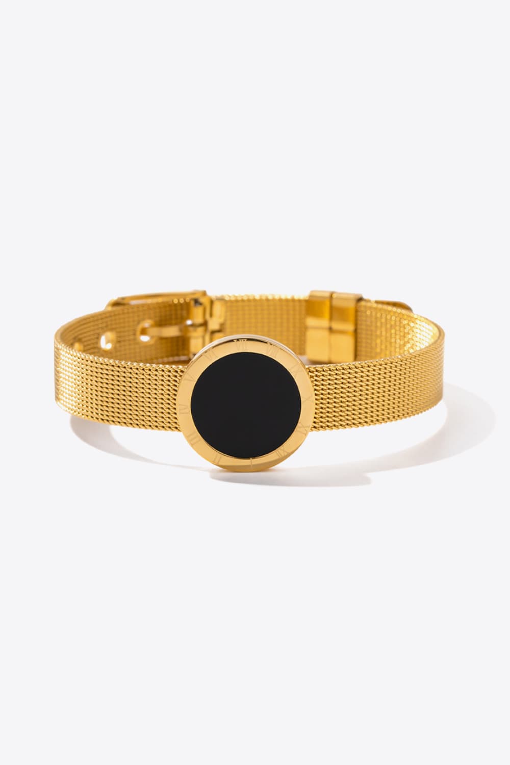 18K Gold-Plated Copper Wide Bracelet 