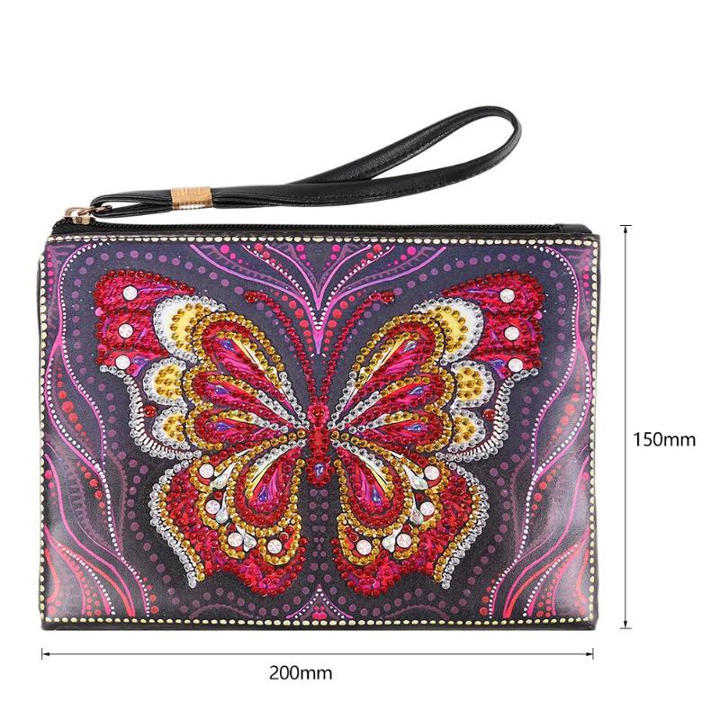 DIY Diamond Painting Women's Zipper Wrist Wallet