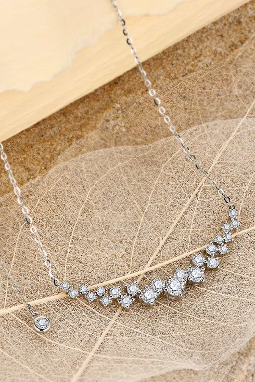 1.64 Carat Moissanite 925 Sterling Silver Necklace 