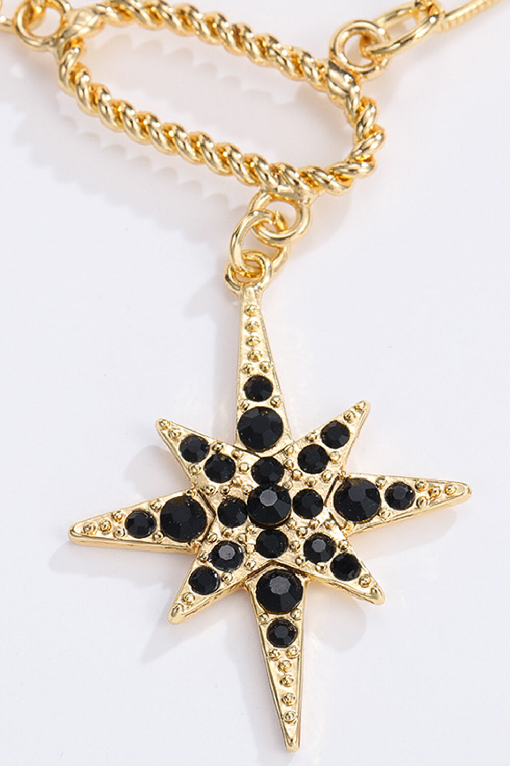 5-Piece Wholesale Star and Moon Rhinestone Alloy Necklace 