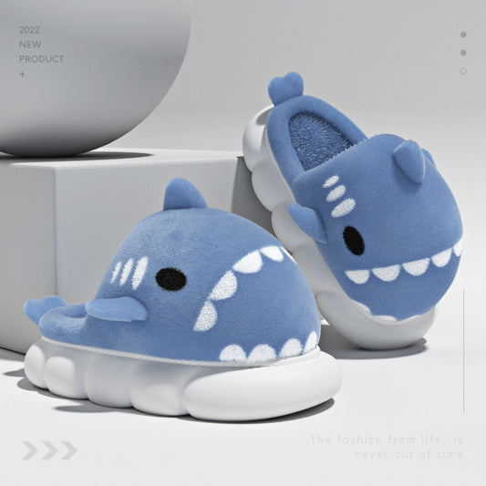 Shark Slippers Warm Winter House Shoes 